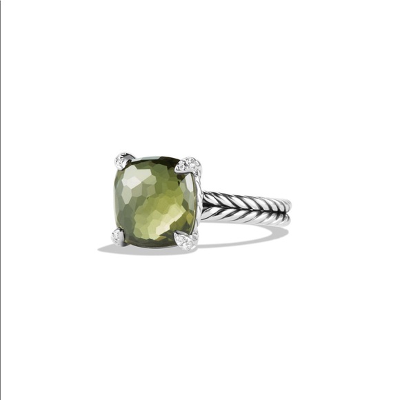 David Yurman Chatelaine Ring w/ Gemstone and Diamonds - Picture 1 of 2